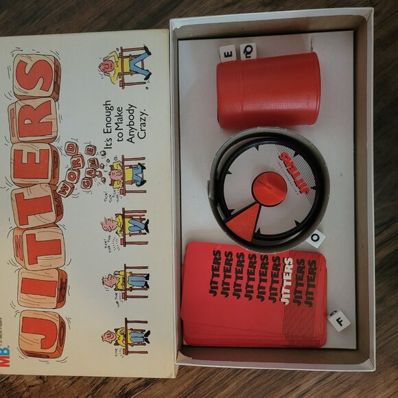 Jitters Word Game Vintage 1986 Milton Bradley Complete Family Dice Game - GUC - Picture 6 of 7